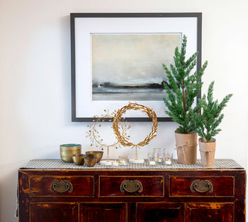 Grecian Wreath On Stand